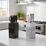 SET DE CUCHILLOS DE 7 PIEZAS CON AFILADOR