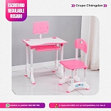 ESCRITORIO ERGONOMICO PARA NIÑAS CON LÁMPARA LED