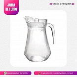 JARRA CON TAPA ACRÍLICRA DE 1 LITRO