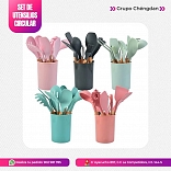 JUEGO DE UTENSILIOS DE COCINA DE SILICONA