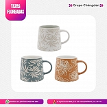 TAZAS MODELO FLOREADAS