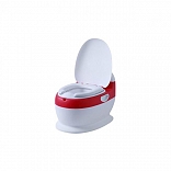 BACÍN MODELO INODORO REDONDO CON ASIENTO ACOLCHADO