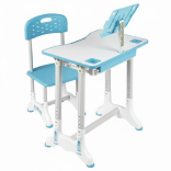 ESCRITORIO ERGONÓMICO  »CELESTE« CON LÁMPARA 