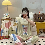 PIJAMA 3 PIEZAS (PANTALÓN+SHORT+POLO)