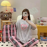 PIJAMA 3 PIEZAS (PANTALÓN+SHORT+POLO)