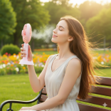 VENTILADOR DE MANO CON LUCES