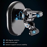 CARGADOR INALAMBRICO MAGNETICO PARA CARRO DE 15W-IPHONE