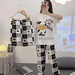 PIJAMA 3 PIEZAS  (PANTALÓN+SHORT+POLO)