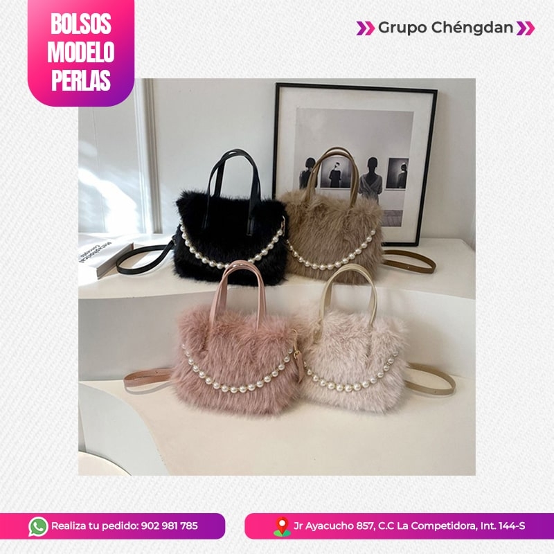 IMPORT JLM S.A.C. - BOLSO CON PERLAS 