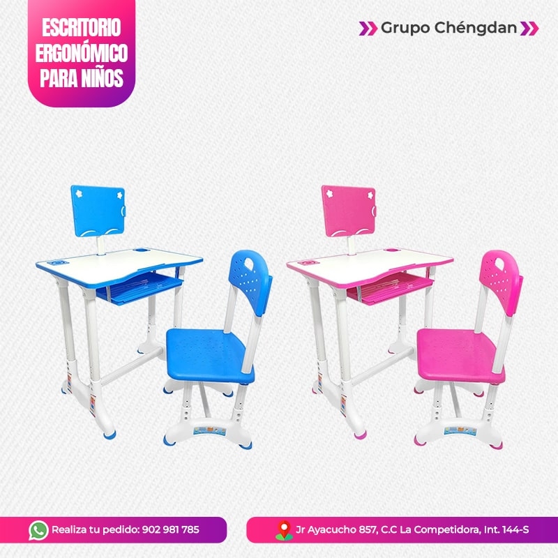 IMPORT JLM S.A.C. - ESCRITORIO ERGONÓMICO PARA NIÑOS