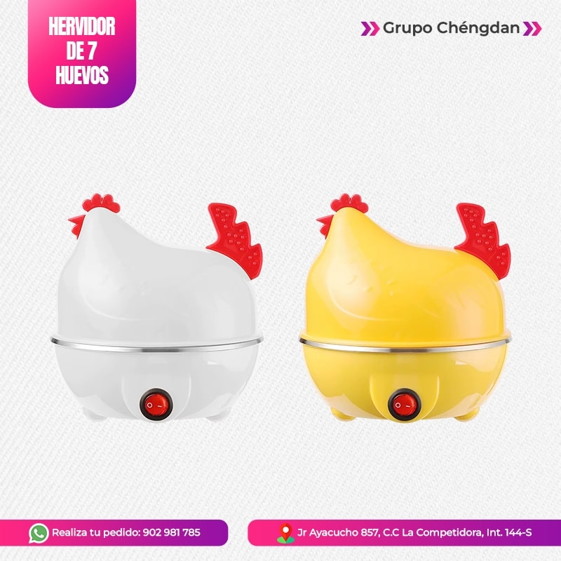 IMPORT JLM S.A.C. - HERVIDOR DE HUEVO ELÉCTRICO MODELO »GALLINITA«