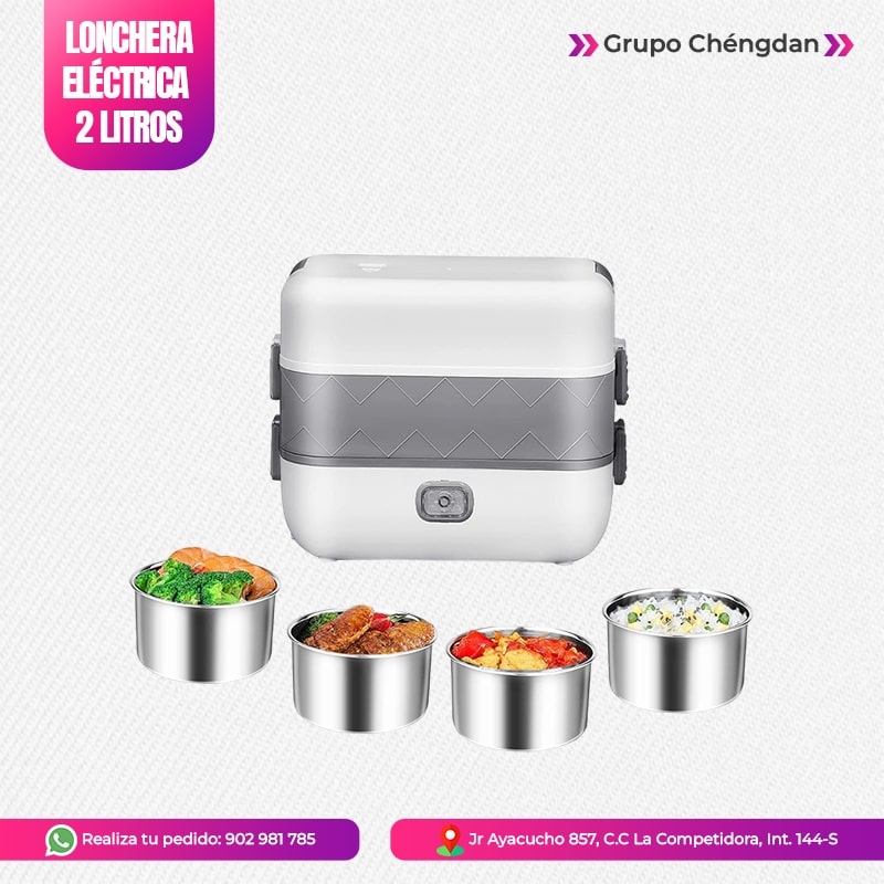 IMPORT JLM S.A.C. - LONCHERA ELÉCTRICA MULTIFUNCIONAL ( CALIENTA Y COCINA ALIMENTOS