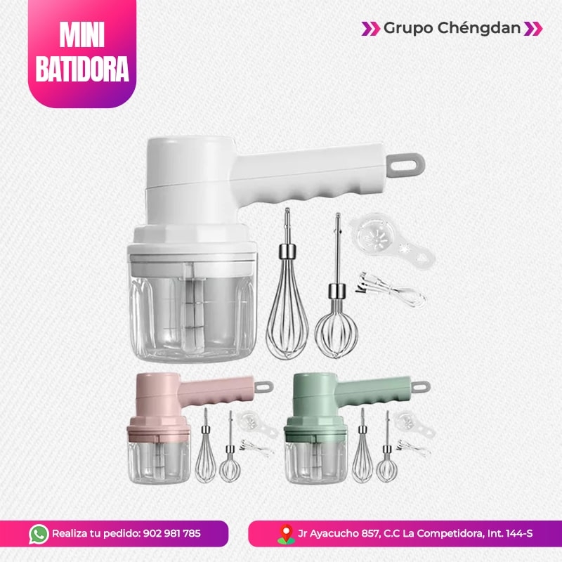 IMPORT JLM S.A.C. - MINI BATIDORA PORTATIL RECARGABLE