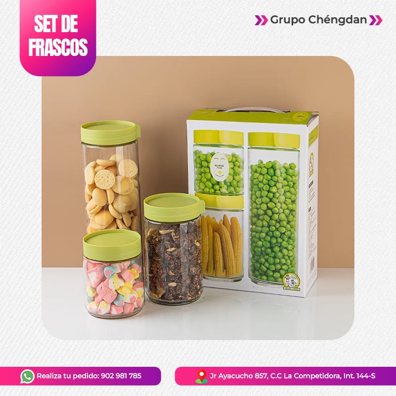 IMPORT JLM S.A.C. - Set de frascos