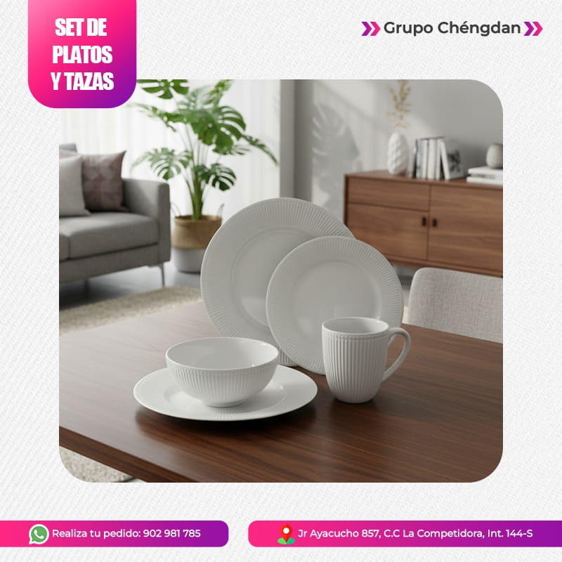 IMPORT JLM S.A.C. - Set de platos y tazas