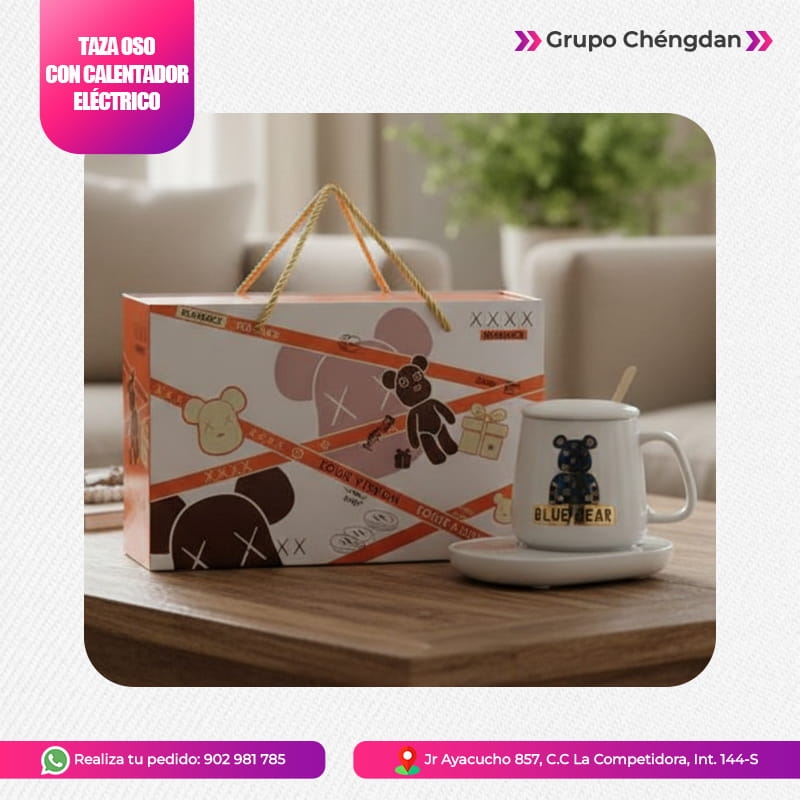 IMPORT JLM S.A.C. - Taza »Oso« con calentador eléctrico