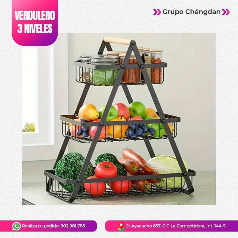 IMPORT JLM S.A.C. - VERDULERO DE 3 NIVELES