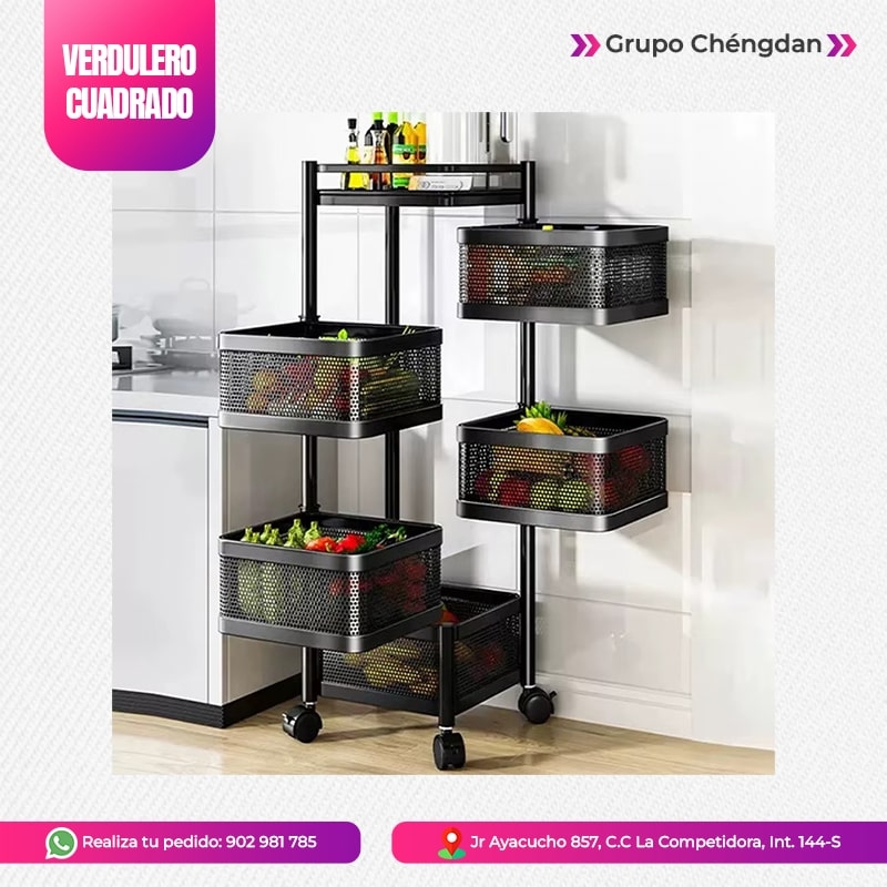 IMPORT JLM S.A.C. - ORGANIZADOR MULTIFUNCIONAL GIRATORIO MODELO CUADRADO