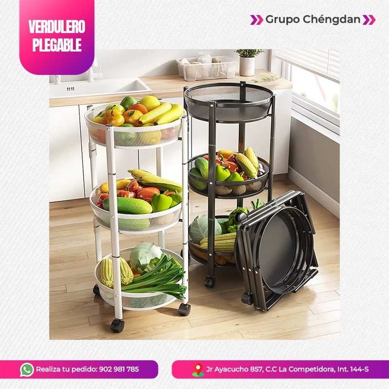 IMPORT JLM S.A.C. - VERDULERO MODELO PLEGABLE