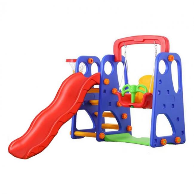 Tobogan y columpio para niños Multicolor