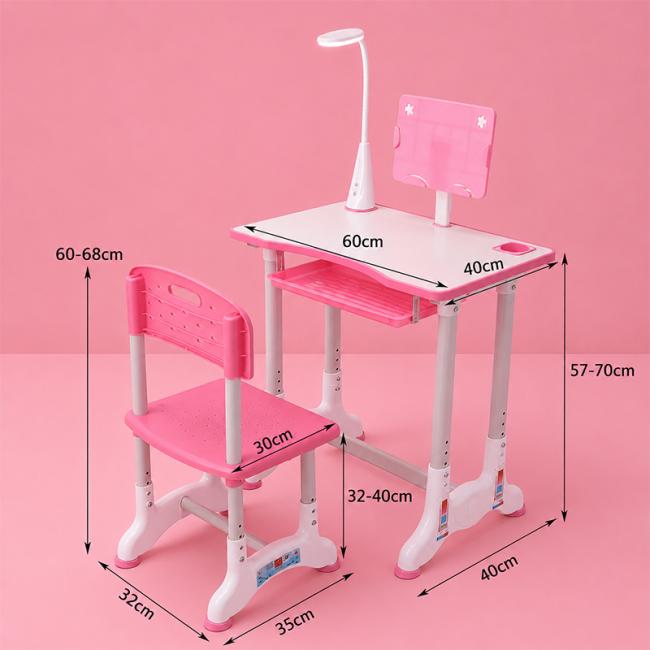 Escritorio »Rosado« con lámpara led