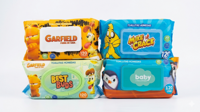 Pañitos Húmedos de 120 unidades