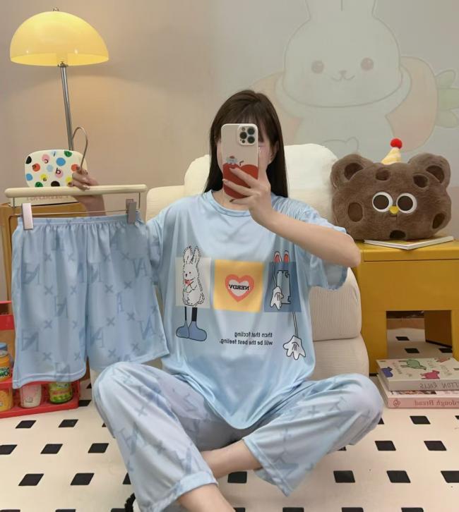 PIJAMA 3 PIEZAS (PANTALÓN+SHORT+POLO)