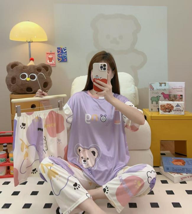 PIJAMA 3 PIEZAS (PANTALÓN+SHORT+POLO)