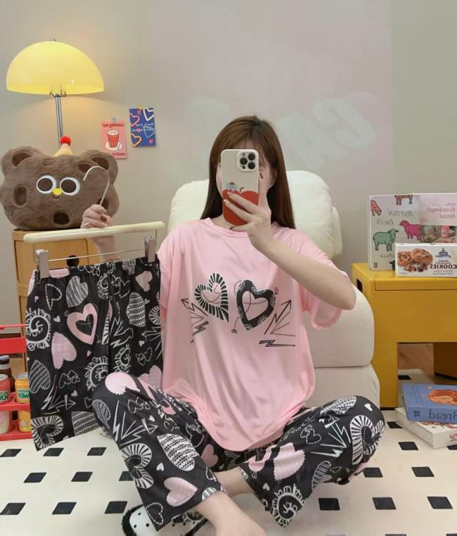 PIJAMA 3 PIEZAS (PANTALÓN+SHORT+POLO)