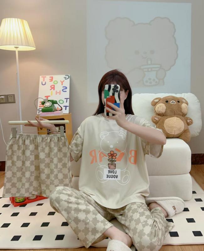 PIJAMA 3 PIEZAS (PANTALÓN+SHORT+POLO)