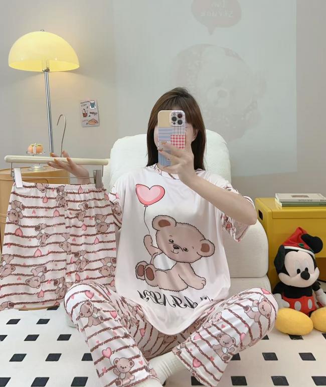 PIJAMA 3 PIEZAS (PANTALÓN+SHORT+POLO)