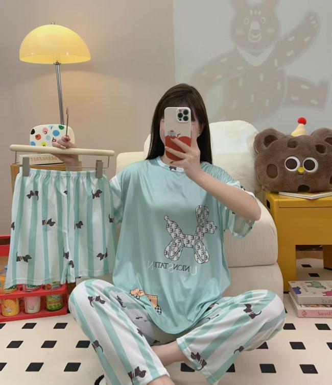 PIJAMA 3 PIEZAS (PANTALÓN+SHORT+POLO)