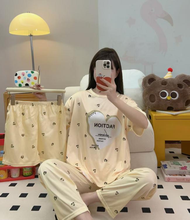 PIJAMA 3 PIEZAS (PANTALÓN+SHORT+POLO)