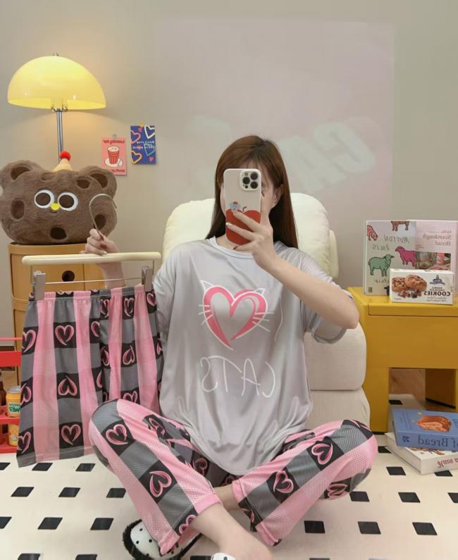 PIJAMA 3 PIEZAS (PANTALÓN+SHORT+POLO)