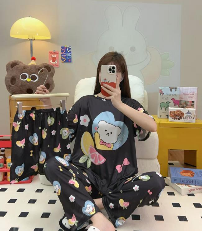 PIJAMA 3 PIEZAS (PANTALÓN+SHORT+POLO)