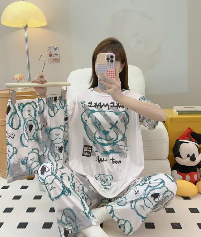 PIJAMA 3 PIEZAS (PANTALÓN+SHORT+POLO)