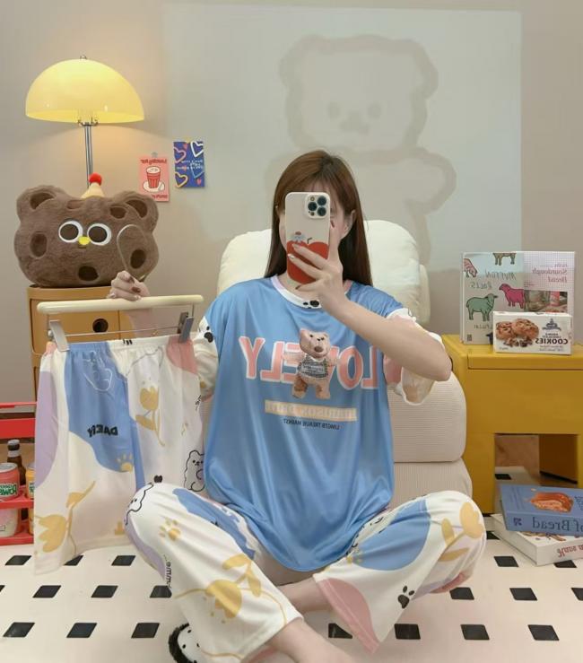 PIJAMA 3 PIEZAS (PANTALÓN+SHORT+POLO)