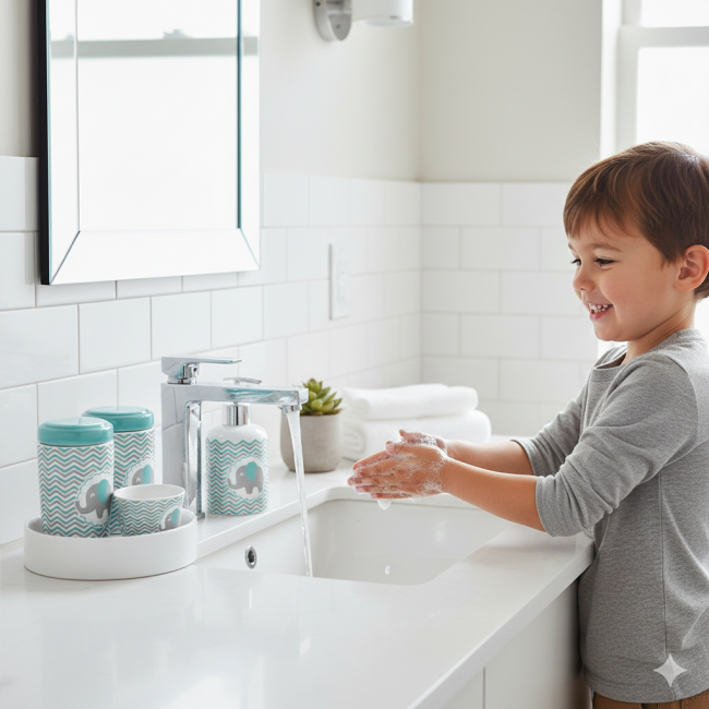 SET DE JABONERA »MODELO ELEFANTITO«