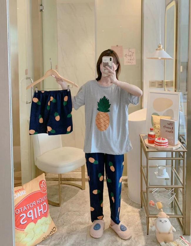 PIJAMA 3 PIEZAS  (PANTALÓN+SHORT+POLO)